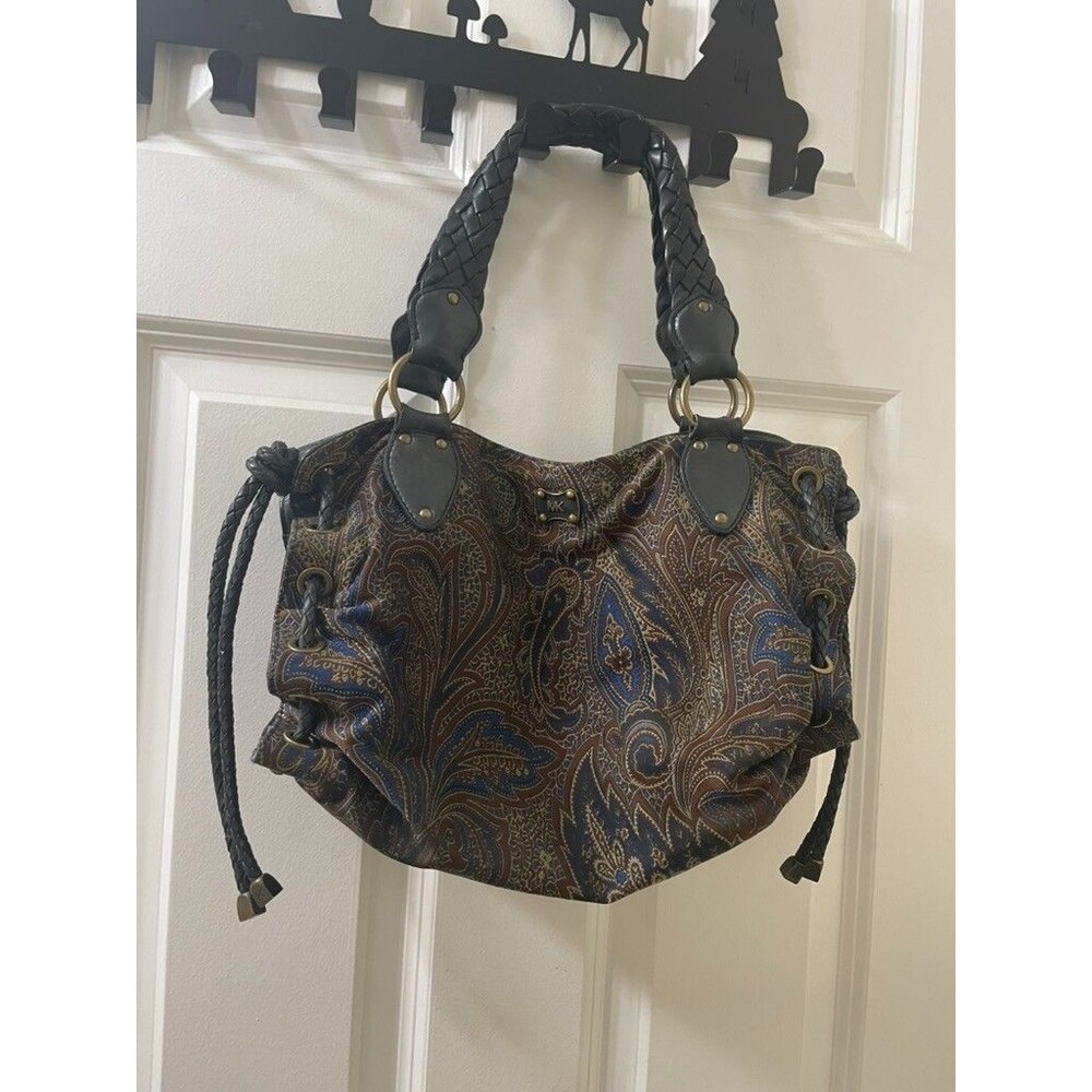 Vintage Michael Kors Paisley Print Shoulder Bag Purse